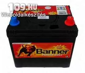 Akkumulátor BANNER Power Bull 12V 60Ah jobb+