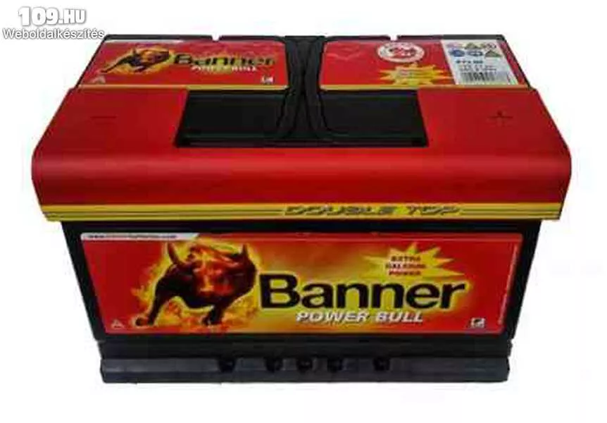 Akkumulátor BANNER Power Bull 12V 72Ah jobb+