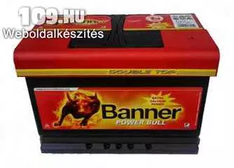 Akkumulátor BANNER Power Bull 12V 74Ah jobb+